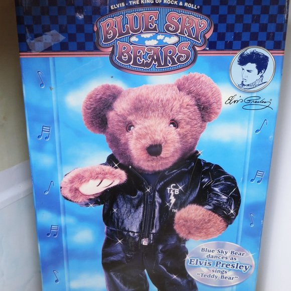 Elvis Presley ~ Blue Sky Bears ~ Edition # 1 Animated Teddy Bear Original Box - Picture 1 of 4